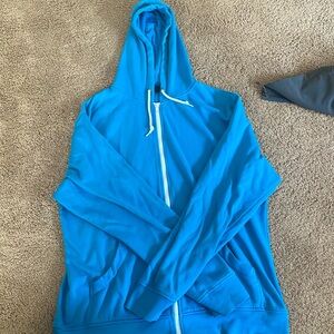 Turquoise extra large zine hoodie